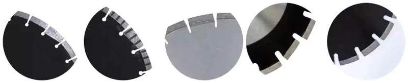 More diamond saw blades with different tooth shapes More diamond saw blades with different tooth shapes